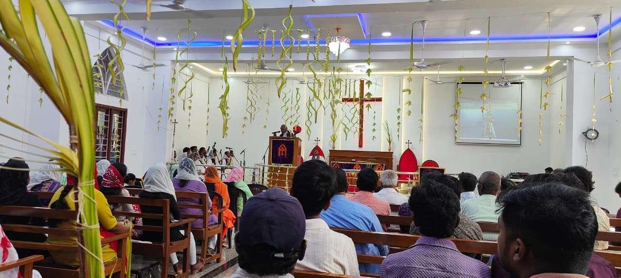 Sharing the Love of Christ on a Palm Sunday @ Bommasandra, Bengaluru, Karnataka, India .